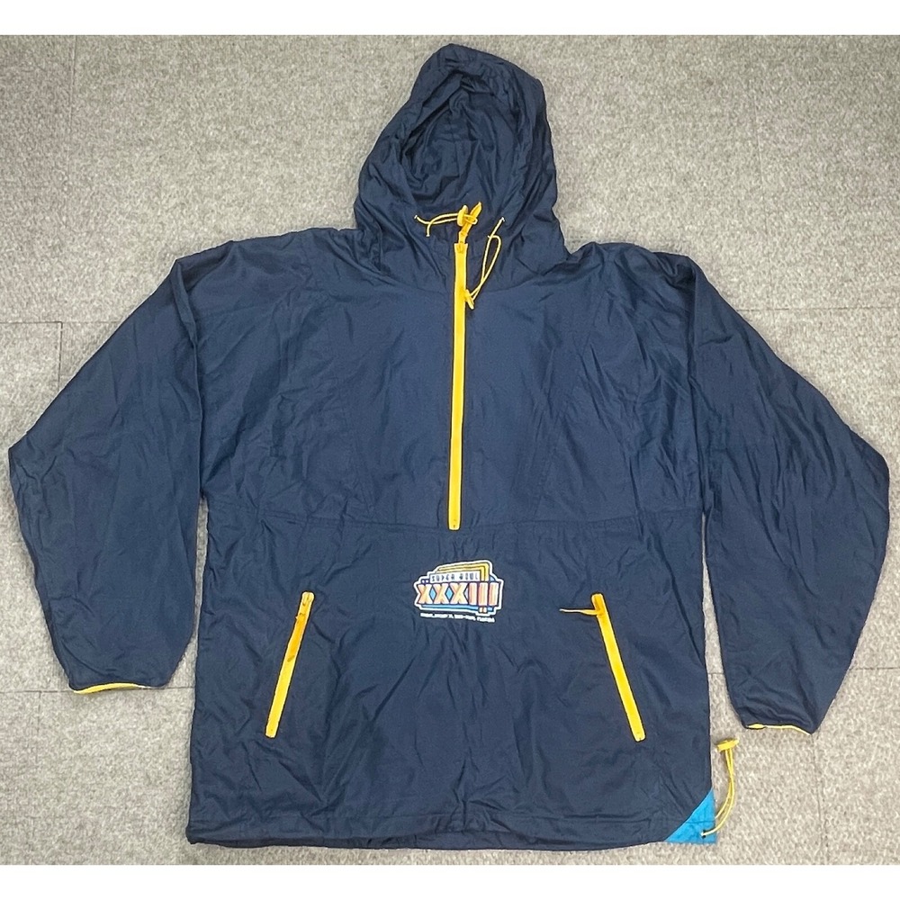 Logo Athletic NFL Super Bowl XXXIII 1999 Miami Florida Vtg‎ Windbreaker M